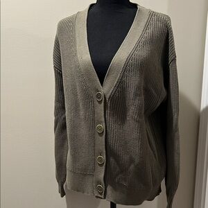 New with tag! Talbots Olive Button-Up Cardigan